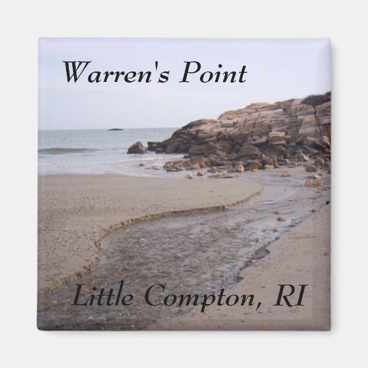Aimant Warren's Point Beach, Little Compton, RI Bluffs (Devant)