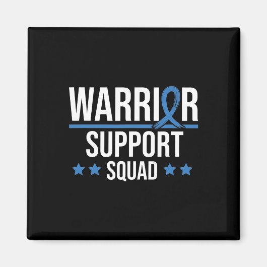 Aimant Warrior Support Squad Diabetes Awareness (Devant)