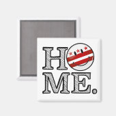 Aimant Washhington DC Smiling Flag Home (Recto/Verso)