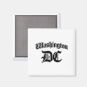 Aimant Washington Dc Souvenir Manches Longues (Recto/Verso)