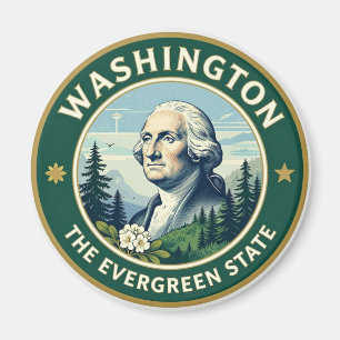 Aimant WASHINGTON Evergreen State Patrimoine