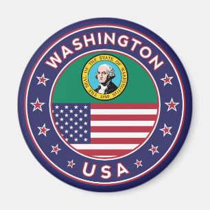 Aimant Washington sticker, phone se marie, tote bag