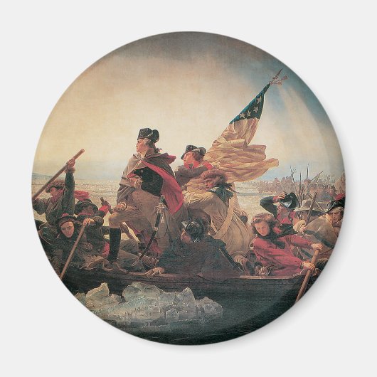 Aimant Washington traversant le Delaware par Emanuel Leut (Devant)