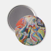 Aimant Wassily Kandinsky Rouge tache classique Art Abstra (Recto/Verso)