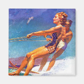 Aimant Water Skier by McClelland Barclay (Devant)