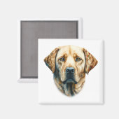 Aimant Watercolor Labrador Retriever (Recto/Verso)
