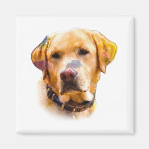 Aimant Watercolor Labrador Retriever