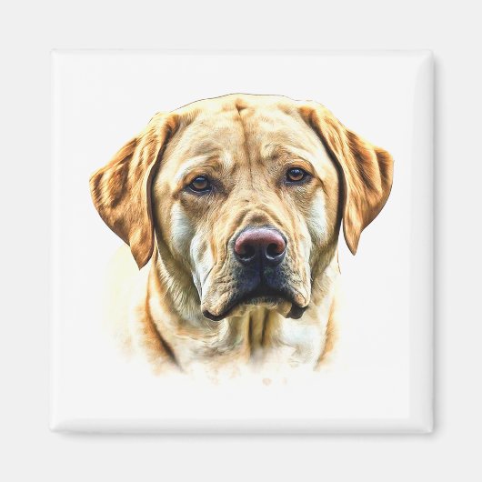 Aimant Watercolor Labrador Retriever (Devant)
