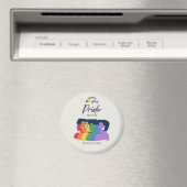 Aimant Watercolor LGBTQ FIDE Mois Party (In Situ (Lave-vaisselle))