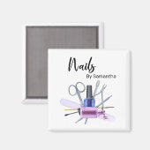 Aimant Watercolor Nail Salon (Recto/Verso)