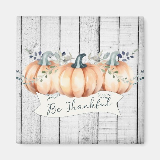 Aimant Watercolor Rustic Pumpkins (Devant)