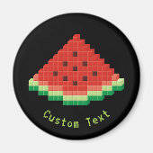 Aimant Watermelon Pixel Art (Devant)