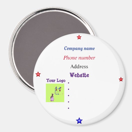 Aimant Wawnice le design pour vous (Recto/Verso)