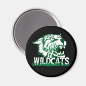 Aimant Wayland Union Wildcats #4 (Recto/Verso)