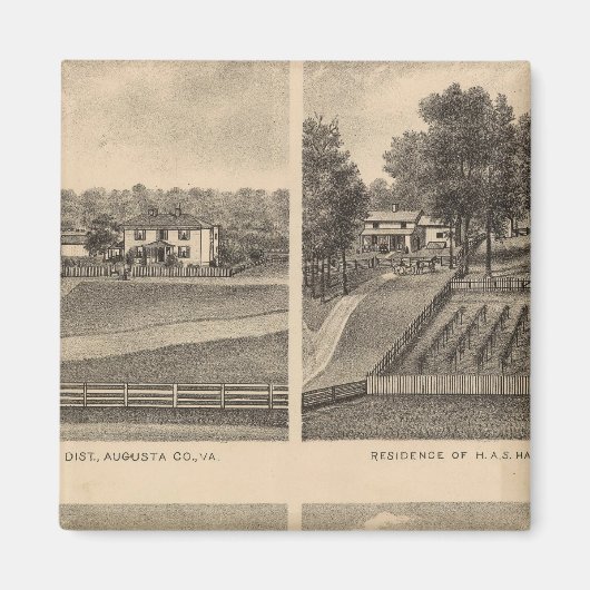 Aimant Waynesboro, comté d'Augusta (Devant)