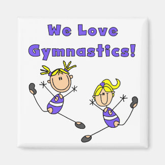 Aimant We Love Gymnastique Tshirts et cadeaux