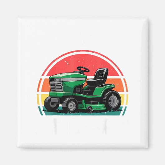 Aimant We Ride At Dawn Riding Lawn Mower Toddler Funny Mo (Devant)