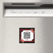 Aimant Wedding Registry Custom QR Code and Text (In Situ (Lave-vaisselle))