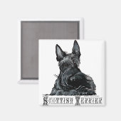 Aimant Wee Scottish Terrier (Recto/Verso)