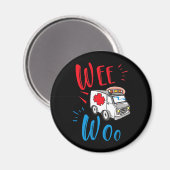 Aimant WEE WOO AMR EMT AMR Paramedic Ambulance (Recto/Verso)