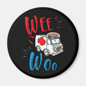 Aimant WEE WOO AMR EMT AMR Paramedic Ambulance (Devant)