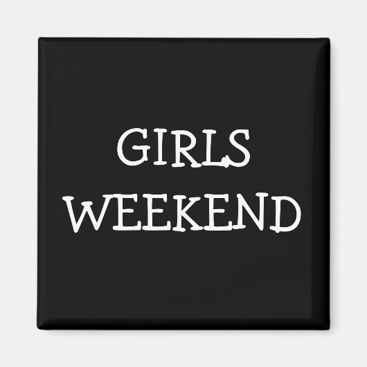 Aimant Week-end des filles (Devant)