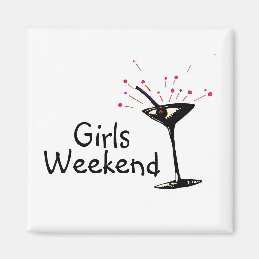 Aimant Week-end filles (Devant)
