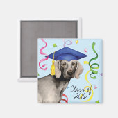 Aimant Weimaraner Graduate (Recto/Verso)