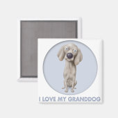Aimant Weimaraner Granddog (Recto/Verso)