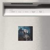 Aimant Weimaraner Halloween effroi (In Situ (Lave-vaisselle))