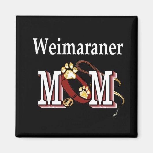 Aimant Weimaraner, les cadeaux de maman (Devant)