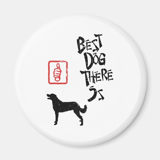 Aimant Weimaraner long revêtement (Devant)