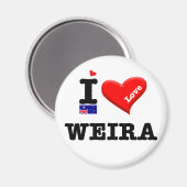 Aimant WEIRA - I Love (Recto/Verso)