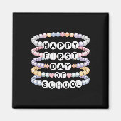 Aimant Welcome Back To School Bracelets First Day Of Scho (Devant)