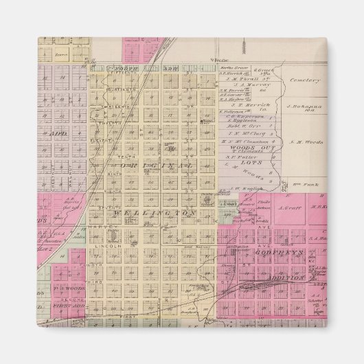 Aimant Wellington, Beaumont, Brainar, d et Benton, Kansas (Devant)