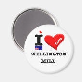 Aimant WELLINGTON MILL - I Love (Recto/Verso)