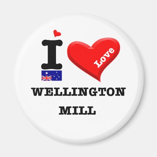 Aimant WELLINGTON MILL - I Love (Devant)