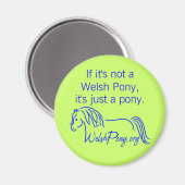 Aimant Welsh Pony & Cob Society of America. (Recto/Verso)