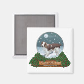 Aimant Welsh Springer Spaniel Cadeaux de Noël (Recto/Verso)