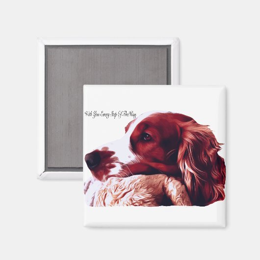 Aimant Welsh Springer Spaniel Love (Recto/Verso)