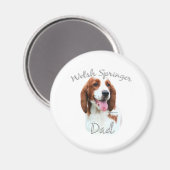 Aimant Welsh Springer Spaniel Papa 2 (Recto/Verso)
