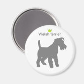 Aimant Welsh terrier g5 (Recto/Verso)