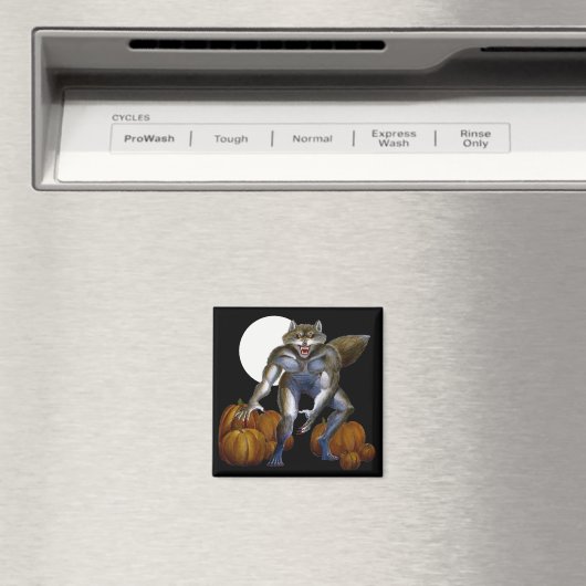 Aimant Werewolf dans l'aimant Citrouille Patch (In Situ (Lave-vaisselle))