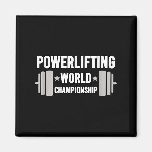 Aimant Werlifter Motivation Gym Werlifting Monde Chamon (Devant)