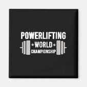 Aimant Werlifter Motivational Gym Werlifting World Chamon (Devant)