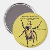 Aimant "Werner a fléchi ses muscles pour les filles" (Recto/Verso)