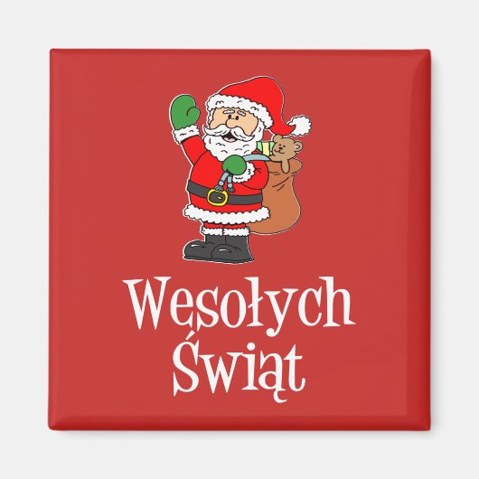 Aimant Wesolych Swiat Polish Christmas (Devant)