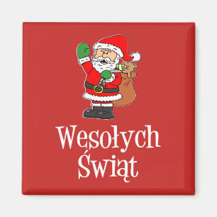 Aimant Wesolych Swiat Pologne Noël Père Noël