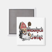 Aimant Wesolych Swiat St. Nicholas (Recto/Verso)