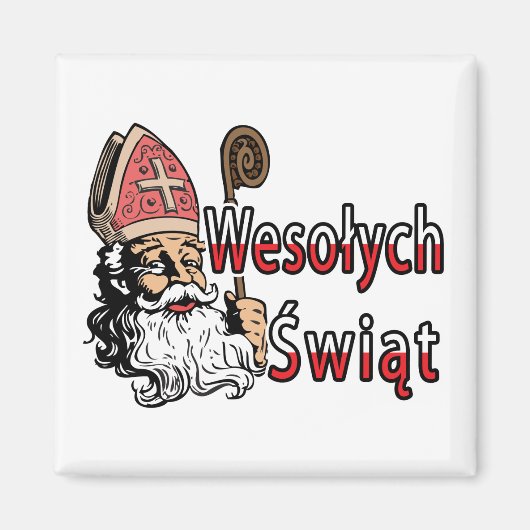 Aimant Wesolych Swiat St. Nicholas (Devant)